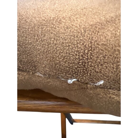 Emoji Poop Plush Pillow Smiley Face Sewn Eyes Emotion 12" Tall Brown No Tag - Picture 4 of 4